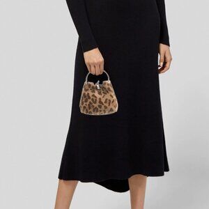 Prada Leopard Print Ring Handle Bag